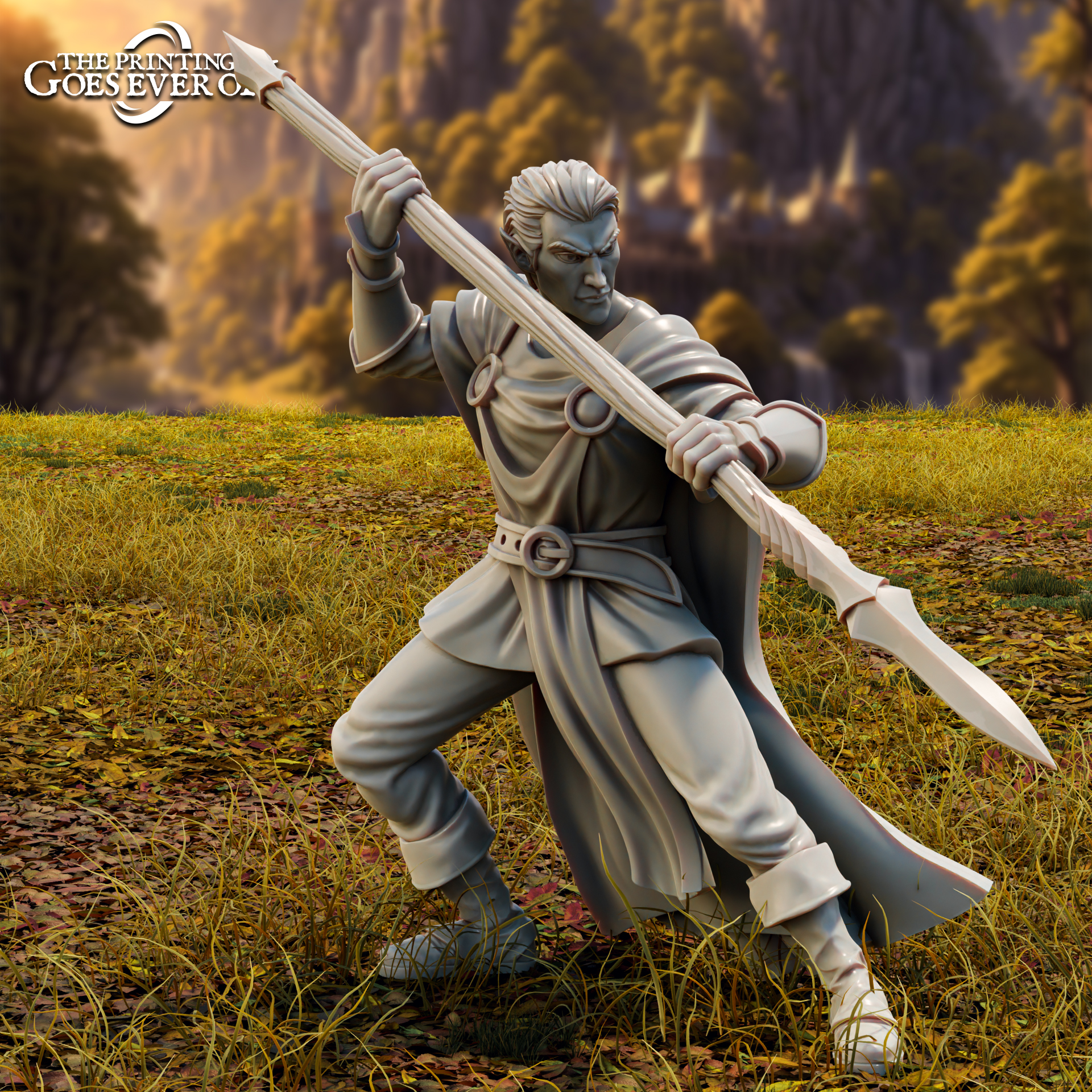 Wood Elf Spearman B - Presupported